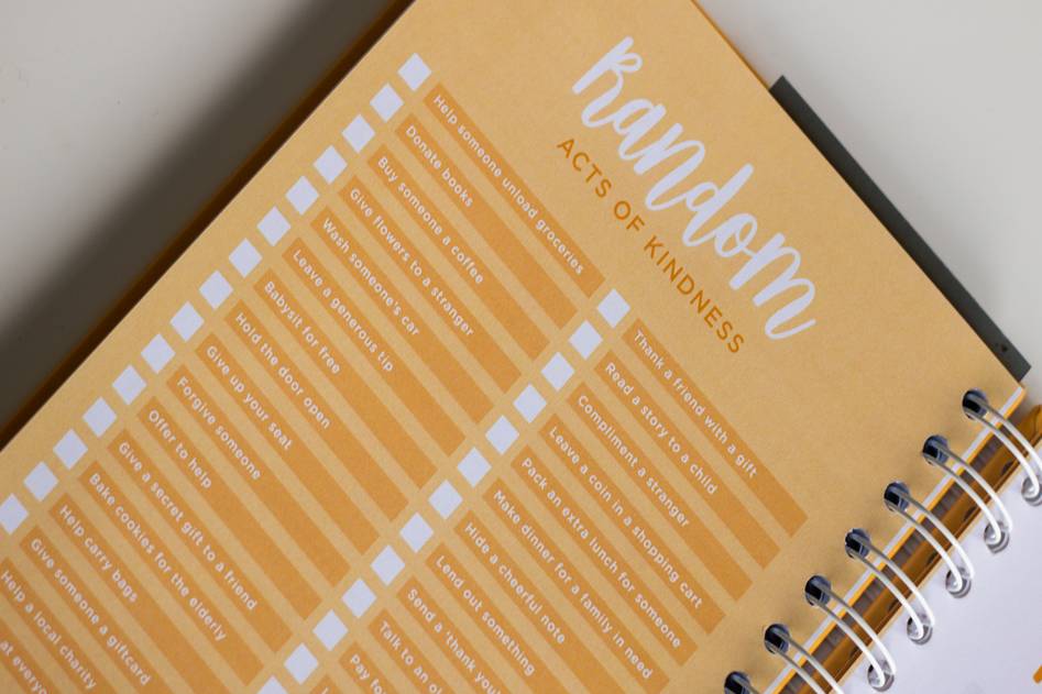 Budget tracking notebook and coins